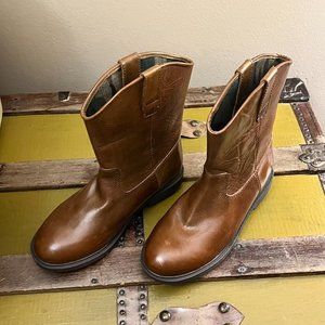 NWT Kenneth Cole New York Size 3 Strada Brown Leather Boots